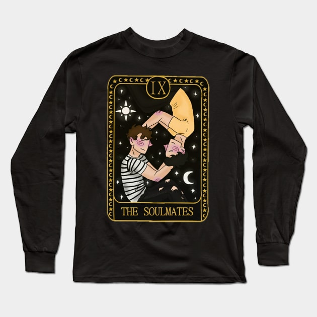 Soulmates tarot card Long Sleeve T-Shirt by TheStickPeople